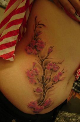 Cherry Blossom Women Tattoos